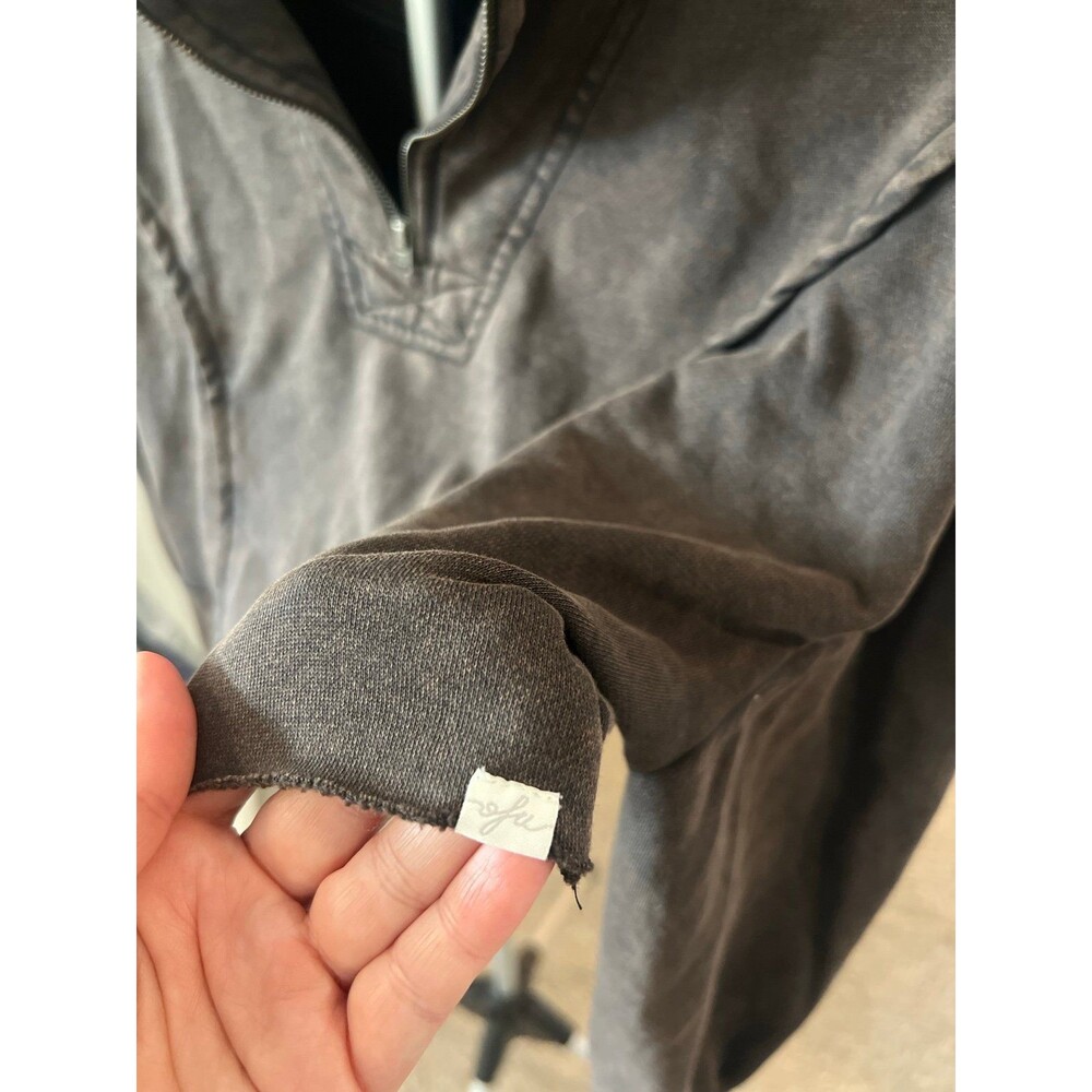 Urban Outfitters Out from Under 1/4 Zip Cropped Sweatshirt Women’s Size Large - Picture 7 of 12